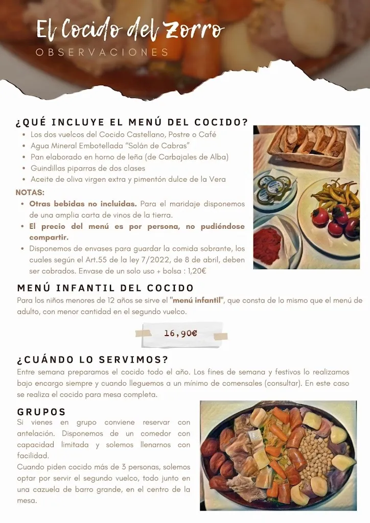 Menu_Restaurante El Mesón del Zorro_Provincia de Zamora_immagine_2