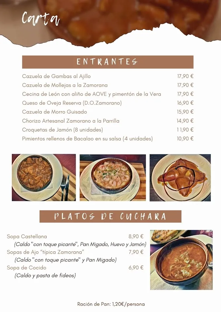 Menu_Restaurante El Mesón del Zorro_Provincia de Zamora_immagine_3
