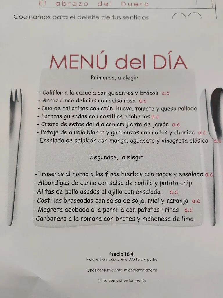 Menu_Restaurante Las Aceñas_Provincia de Zamora_image_2