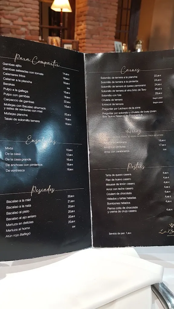 Menu_Restaurante La Baraka_Provincia de Zamora_image_4