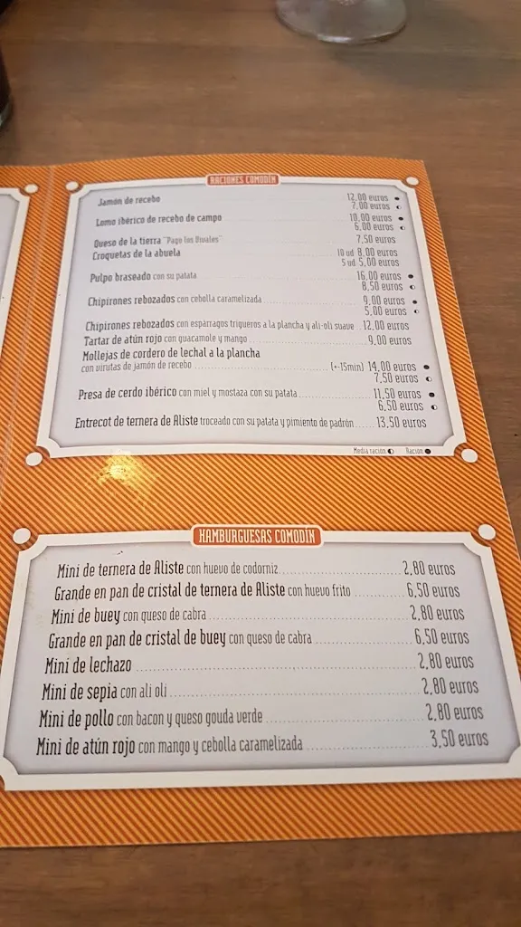 Menu_Comodín Taberna Urbana_Provincia de Zamora_image_1
