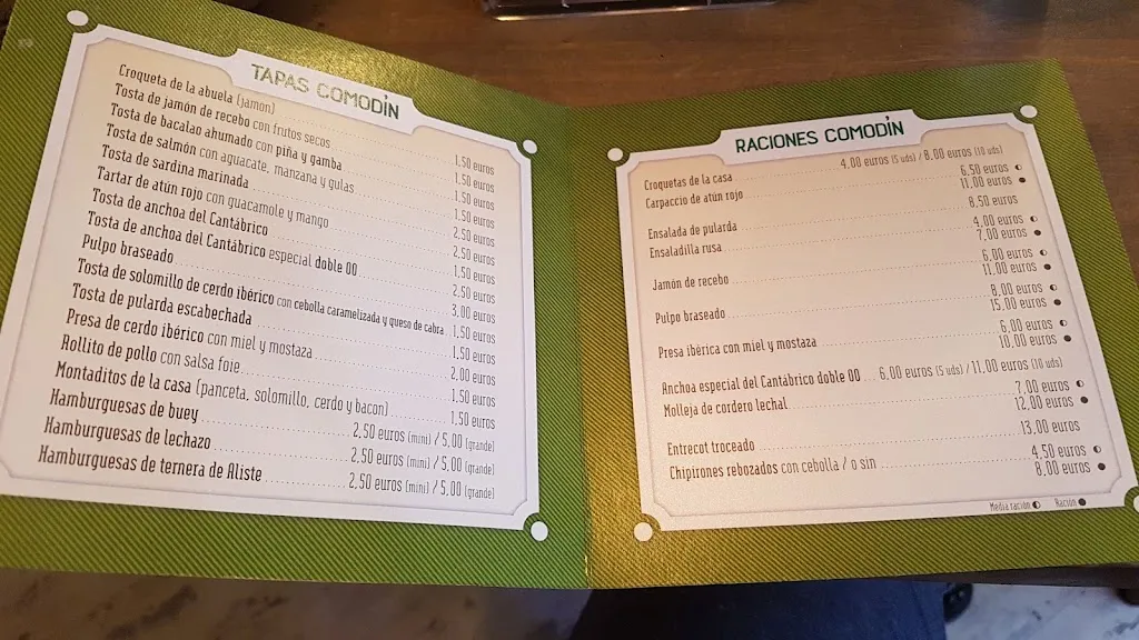 Menu_Comodín Taberna Urbana_Provincia de Zamora_image_2