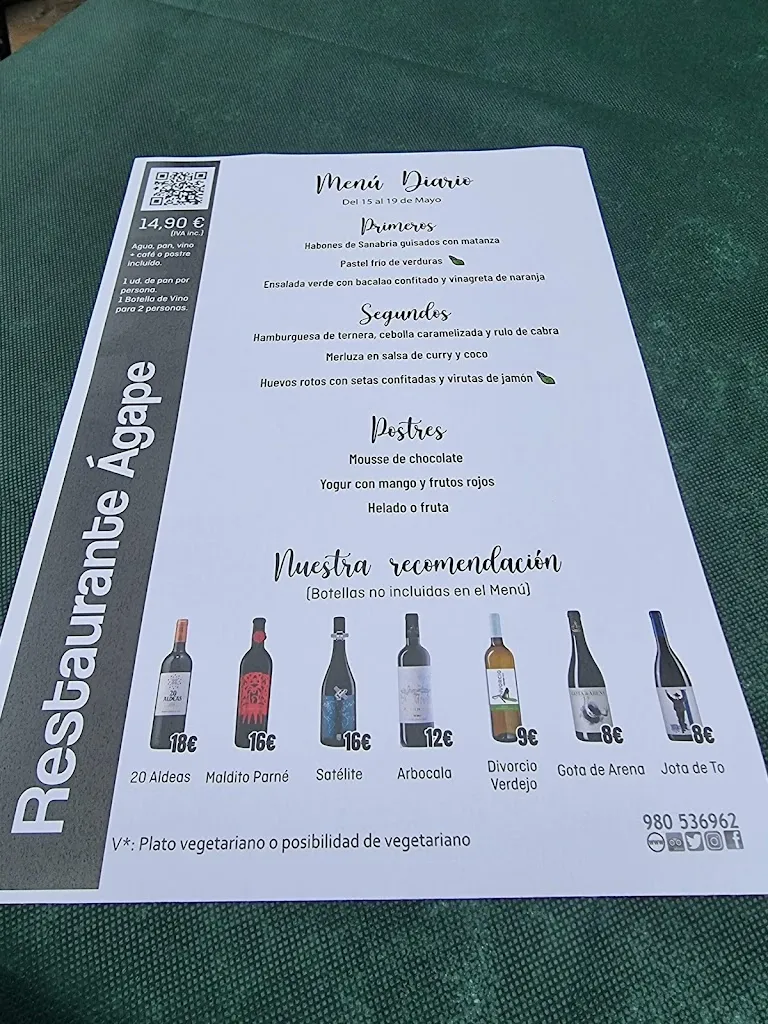 Menu_Restaurante Ágape_Provincia de Zamora_image_2