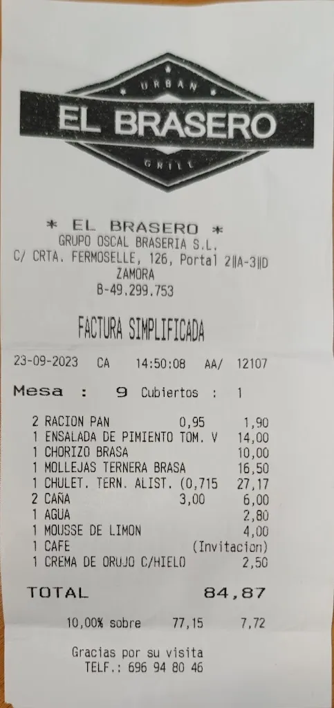 Menu_El Brasero_Provincia de Zamora_image_3