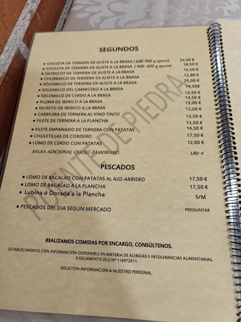 Menu_Restaurante Puente de Piedra_Provincia de Zamora_image_1
