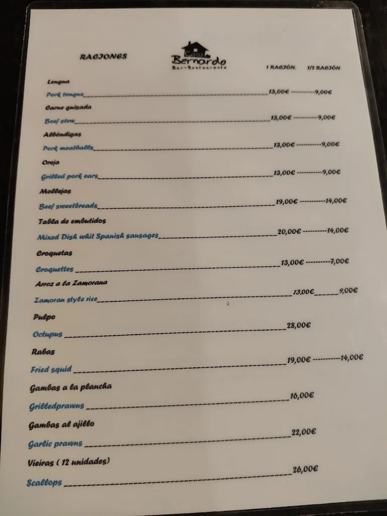 Menu_Casa Bernardo_Provincia de Zamora_image_4