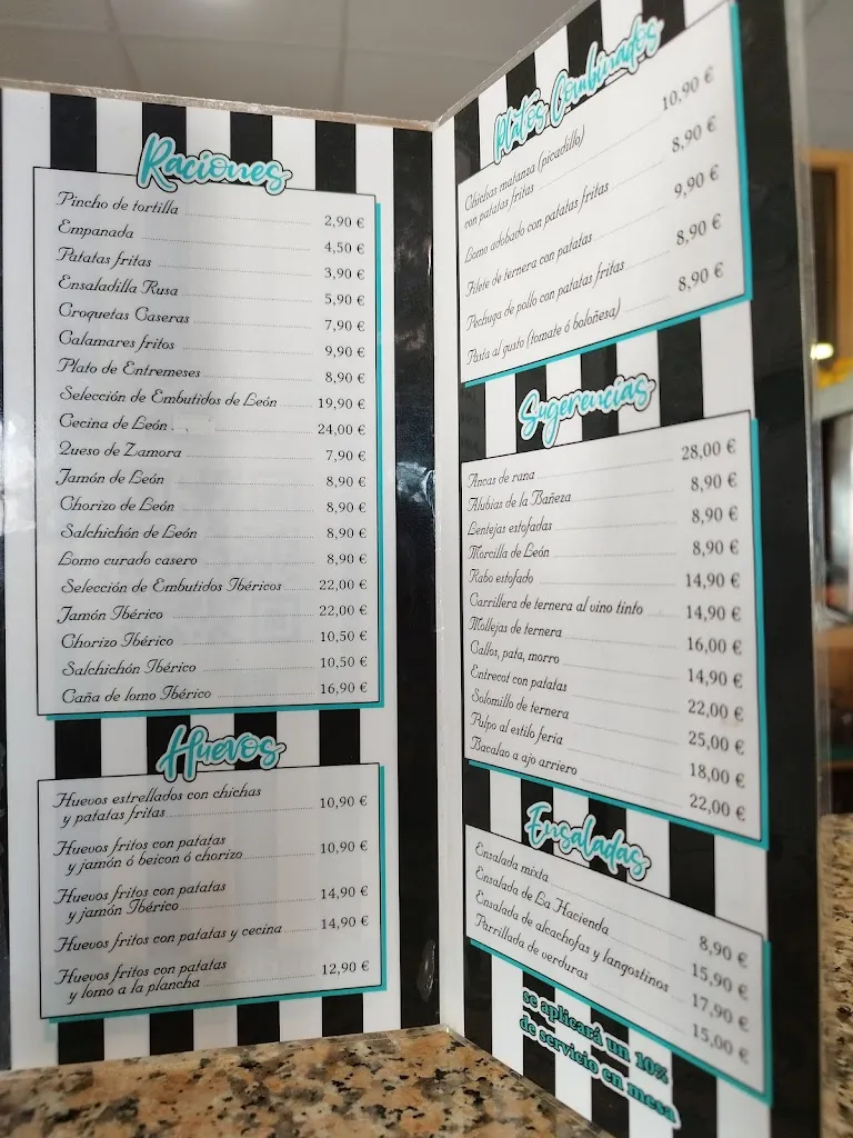 Menu_La Hacienda_San Adrián del Valle_image_4