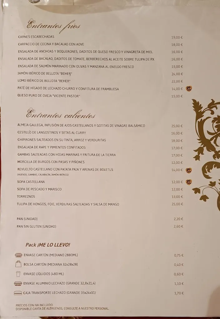 Menu_La Parrilla De San Lorenzo_Provincia de Valladolid_image_1