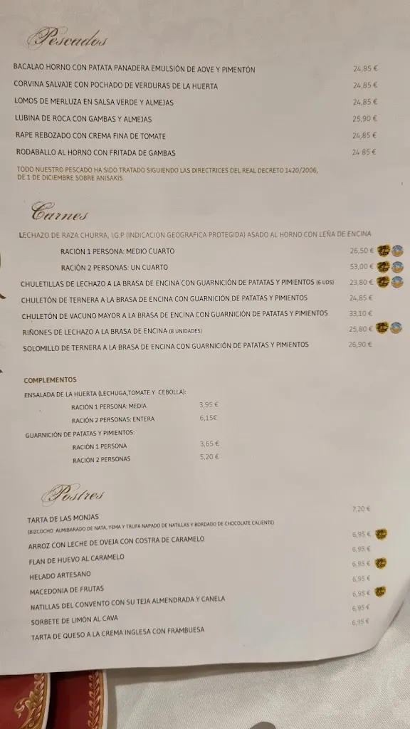 Menu_La Parrilla De San Lorenzo_Provincia de Valladolid_image_3