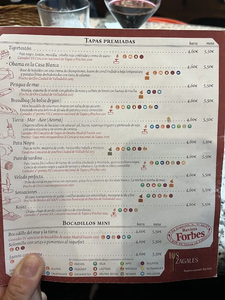 Menu_Los Zagales_Provincia de Valladolid_image_1