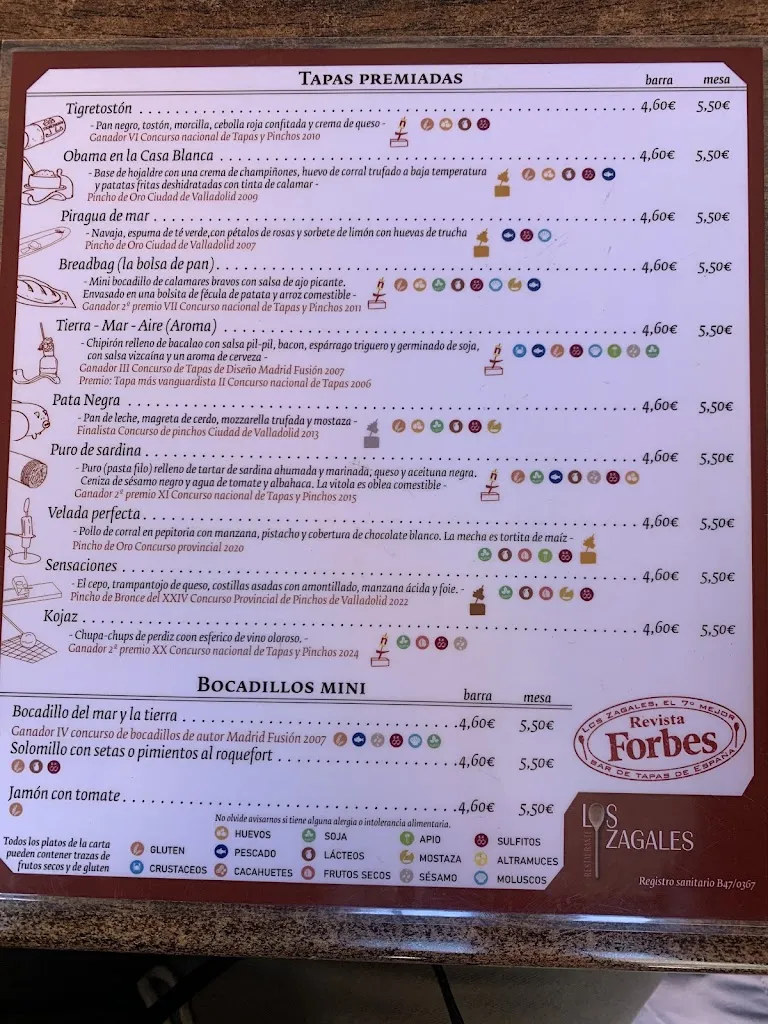 Menu_Los Zagales_Provincia de Valladolid_image_2