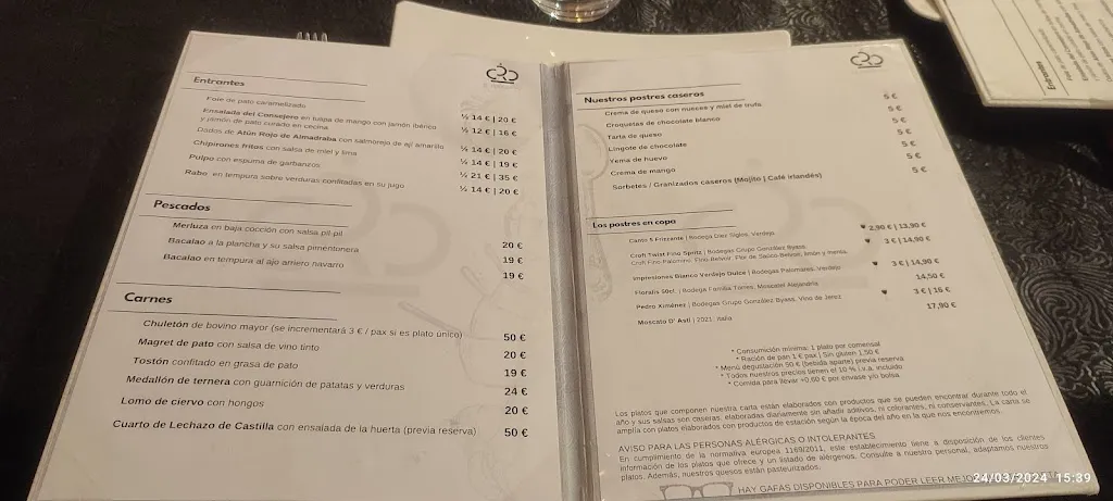 Menu_El Consejero del Rey_Provincia de Valladolid_image_2