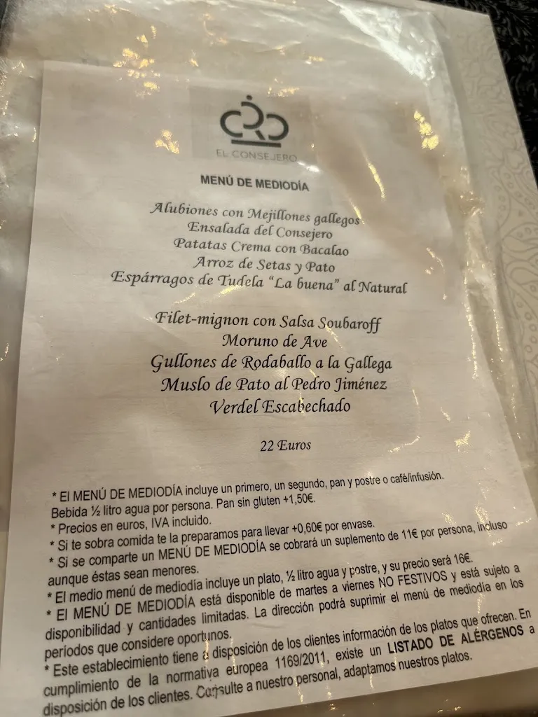 Menu_El Consejero del Rey_Provincia de Valladolid_image_3