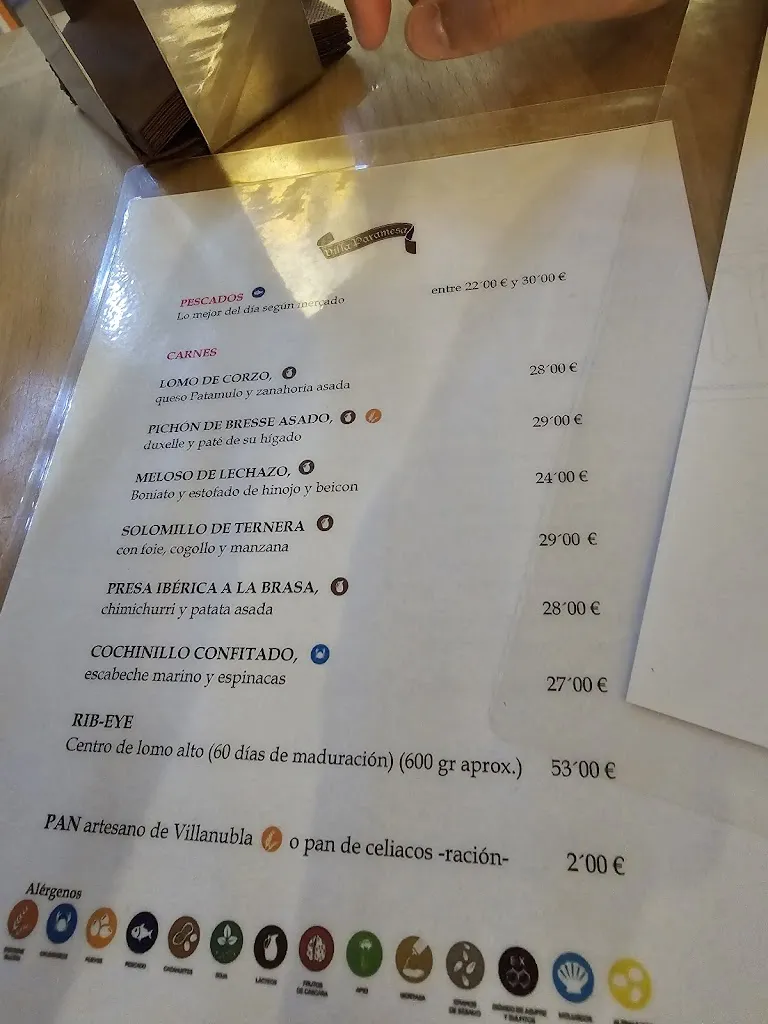 Menu_Villa Paramesa_Provincia de Valladolid_image_4