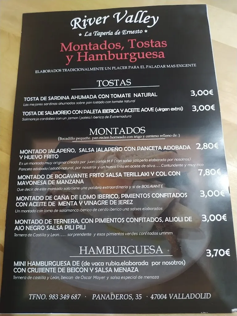 Menu_Restaurante River Valley_Provincia de Valladolid_image_3