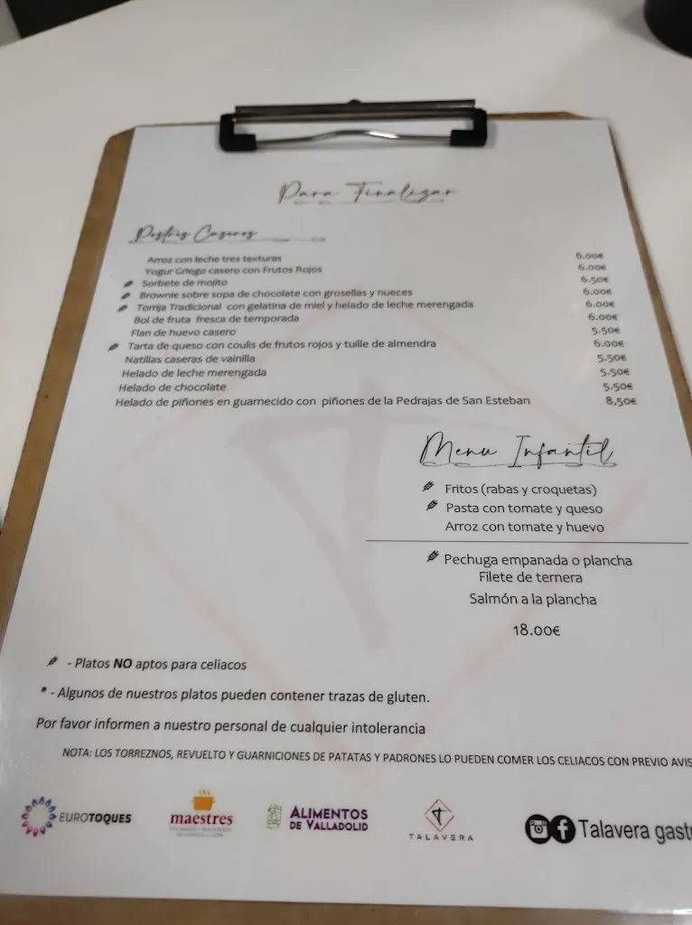 Menu_Talavera Gastronomía_Provincia de Valladolid_image_4