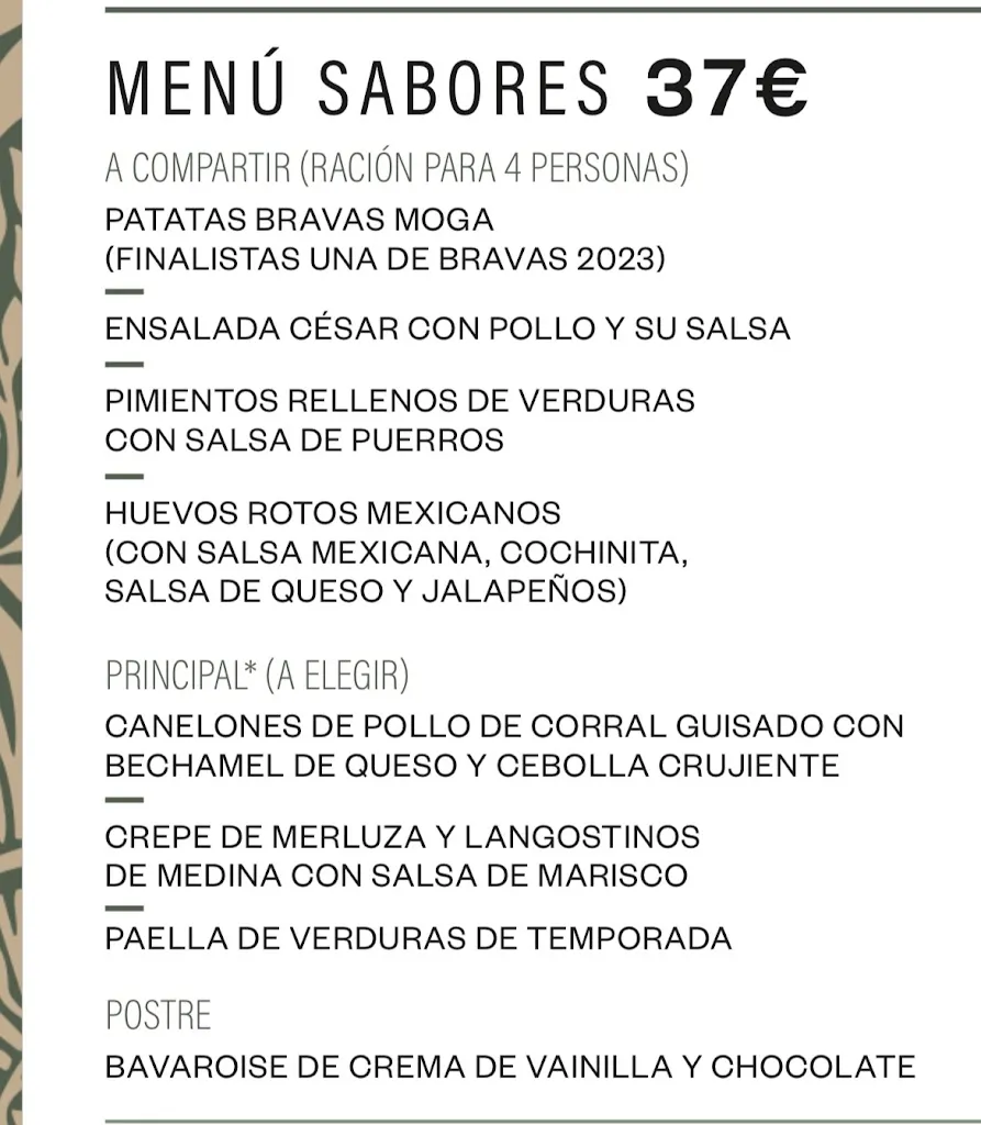 Menu_Gastrobar Sabores_Provincia de Valladolid_image_1
