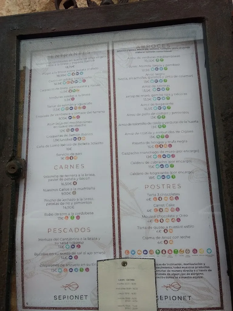 Menu_Arrocería Sepionet_Provincia de Valladolid_image_1