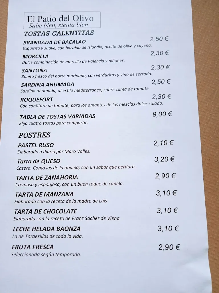 Menu_El Patio del Olivo_Provincia de Valladolid_image_2