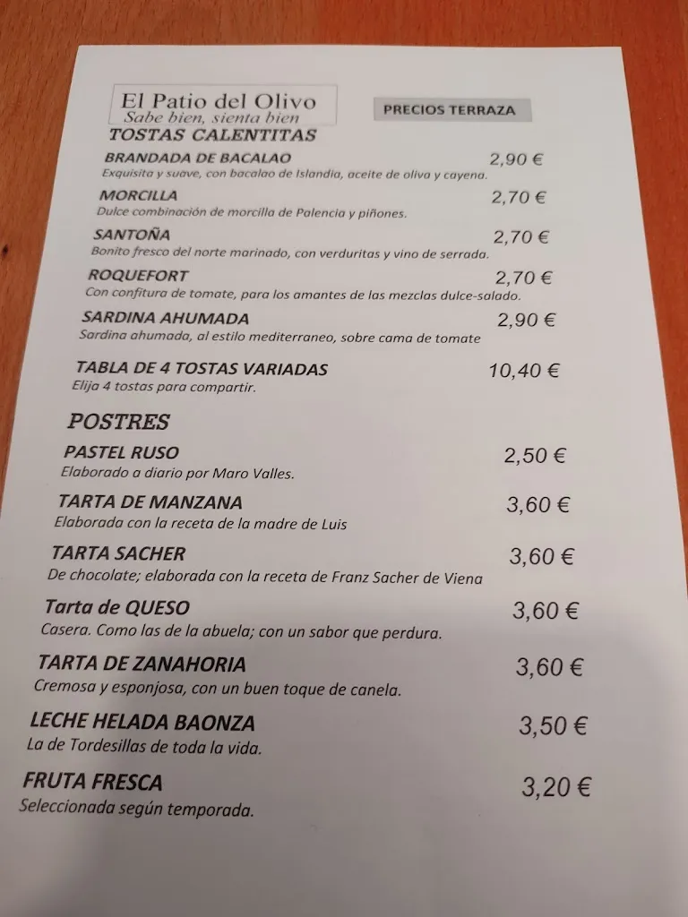 Menu_El Patio del Olivo_Provincia de Valladolid_image_4