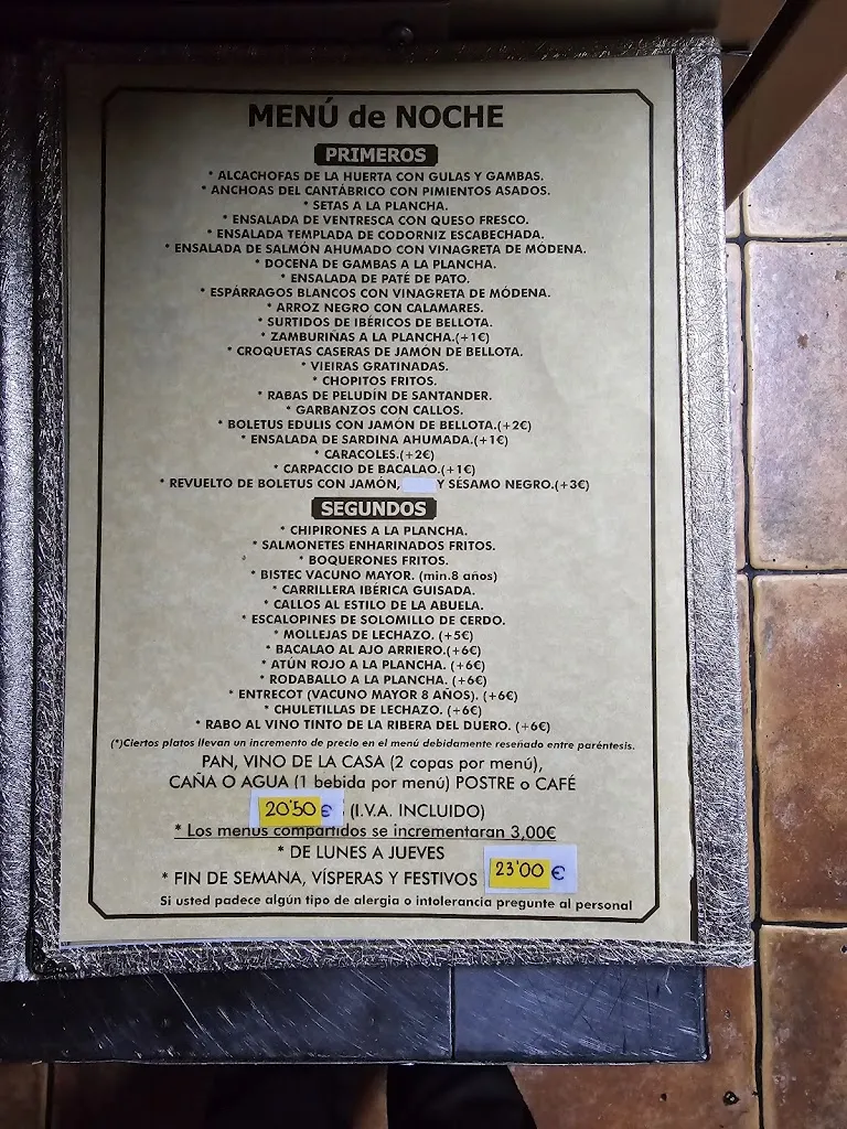 Menu_Taberna El Pozo_Provincia de Valladolid_image_3