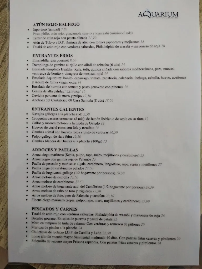 Menu_Restaurante Aquarium_Provincia de Valladolid_image_2