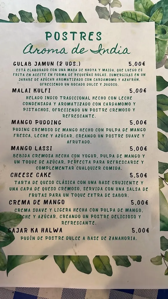 AROMA DE INDIA_Provincia de Valladolid_menu_image_1