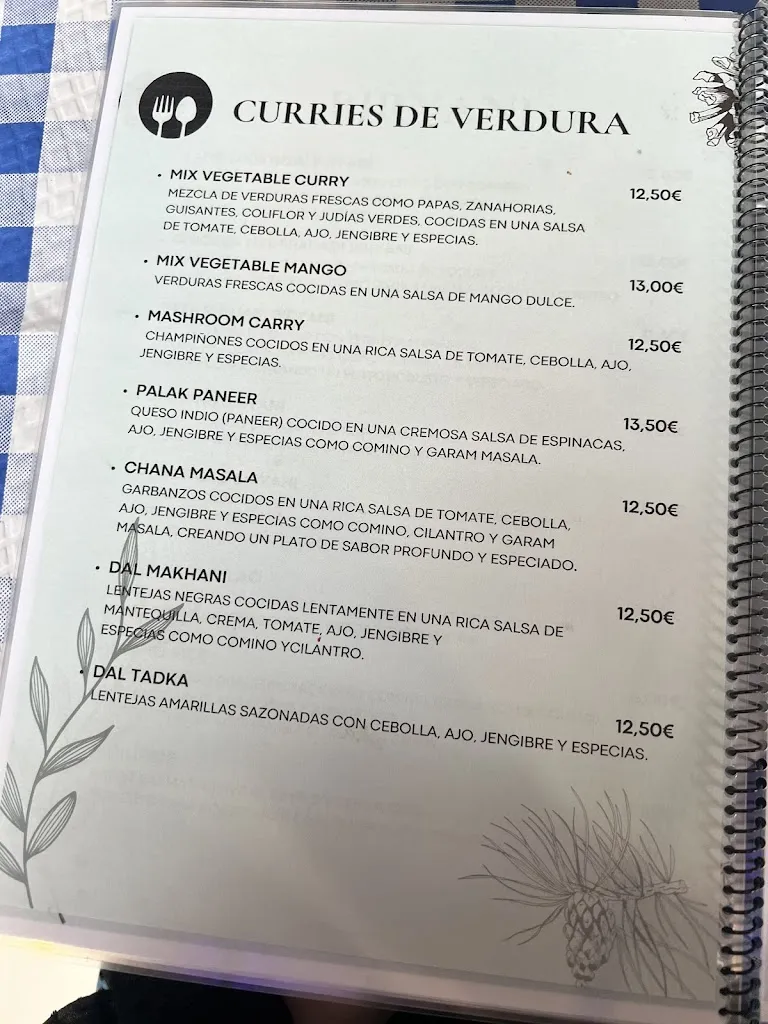 Menu_AROMA DE INDIA_Provincia de Valladolid_image_2