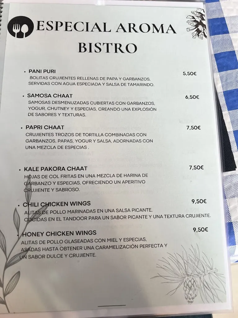 Menu_AROMA DE INDIA_Provincia de Valladolid_image_4