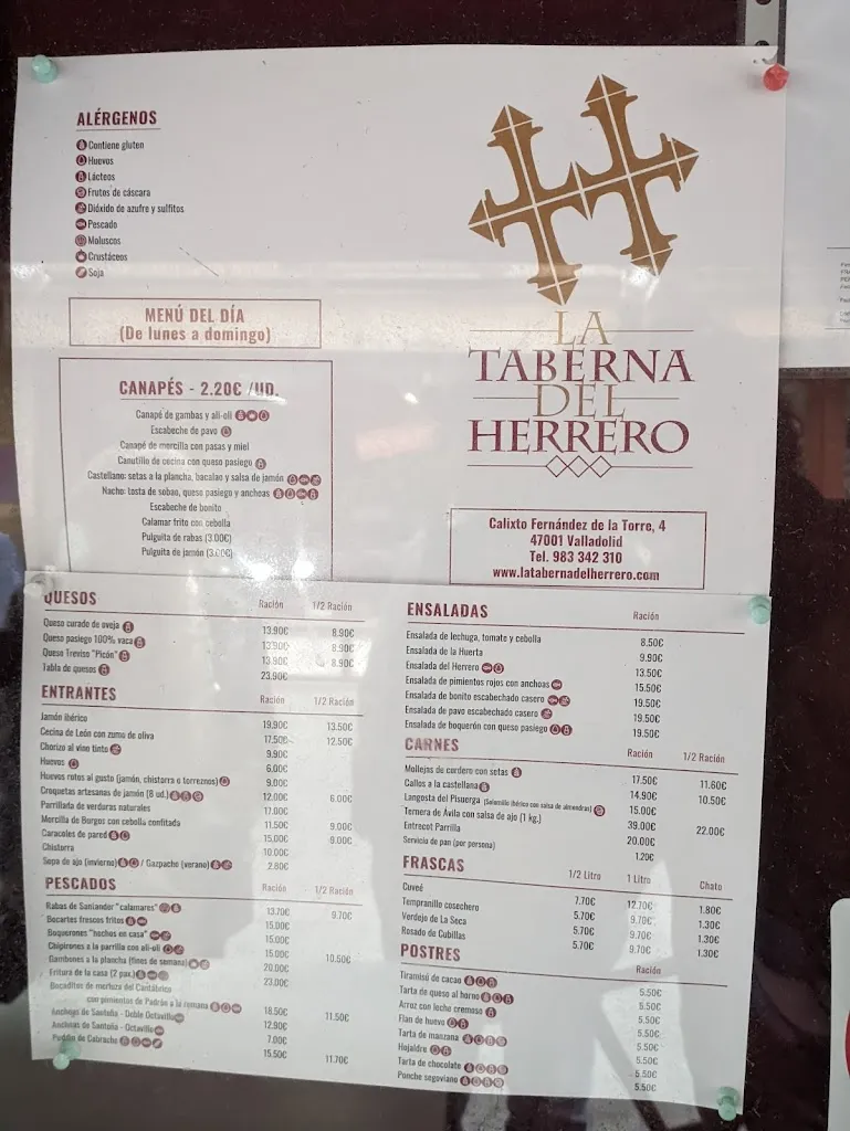 Menu_La Taberna del Herrero_Provincia de Valladolid_immagine_3