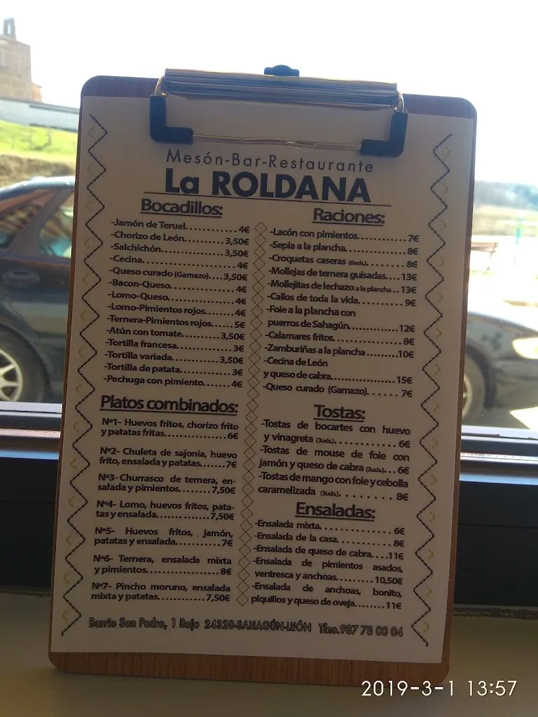 Menu_Restaurante La Roldana_Sahagún_image_2