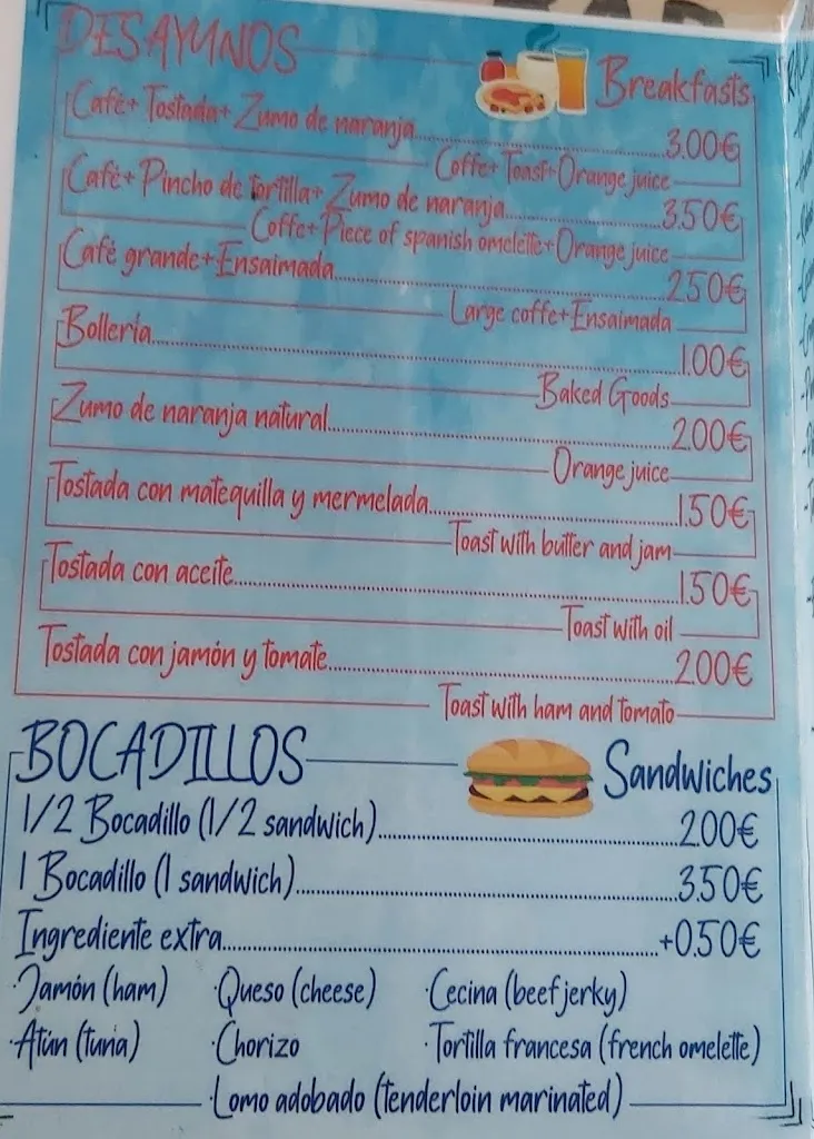 Menu_Bar Europa_Sahagún_image_4