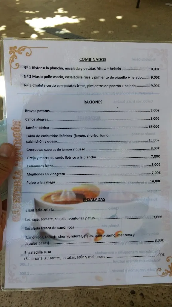 Menu_Restaurante Confiteria Asturcón Yagual_Sahagún_immagine_3