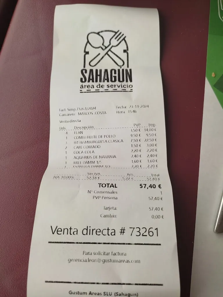 Sebastián_Restaurante La Veguilla_Sahagún_review