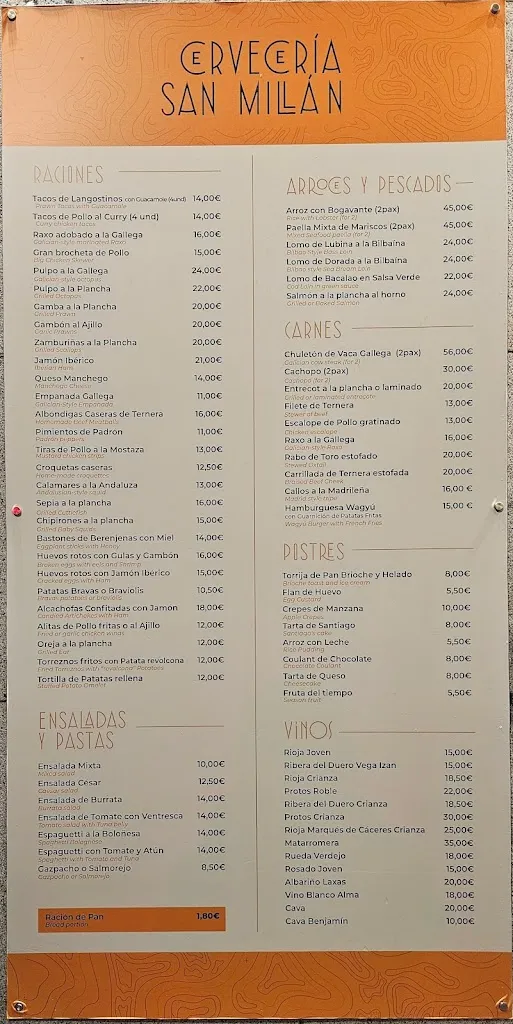 Menu_Cervecería San Millán_San Millán de los Caballeros_image_2