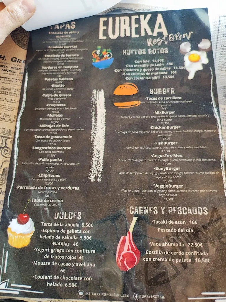 Menu_eureKa Rest&Bar_Ponferrada_immagine_3