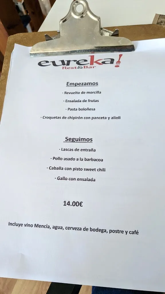 Menu_eureKa Rest&Bar_Ponferrada_immagine_4