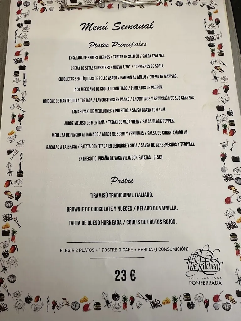 Menu_THE KITCHEN SOUL AND FOOD PONFERRADA_Ponferrada_image_1