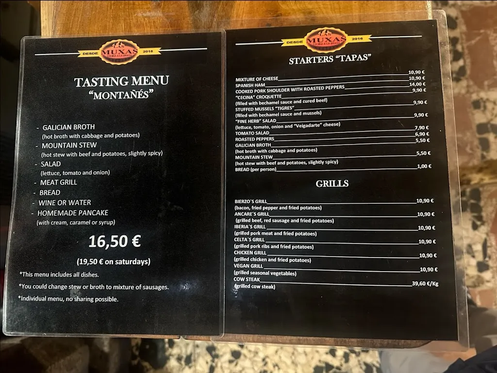 Menu_Las Muxas Brasería_Ponferrada_immagine_1