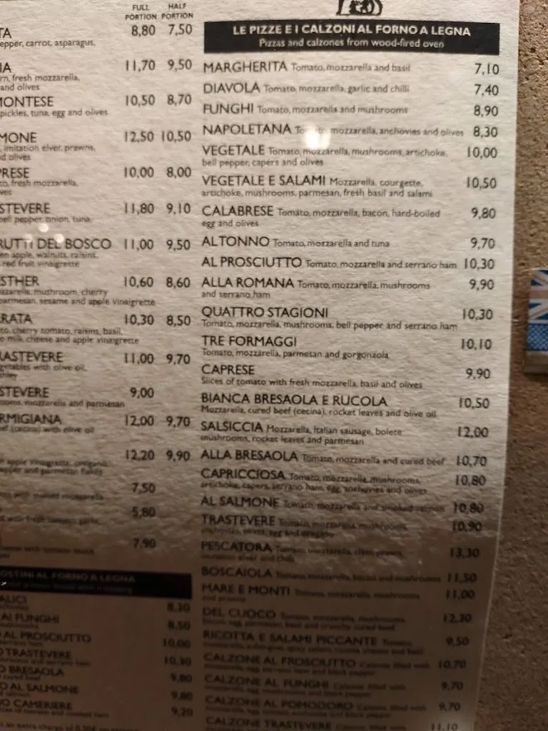 Menu_Ristorante Pizzeria Trastevere_Ponferrada_image_4