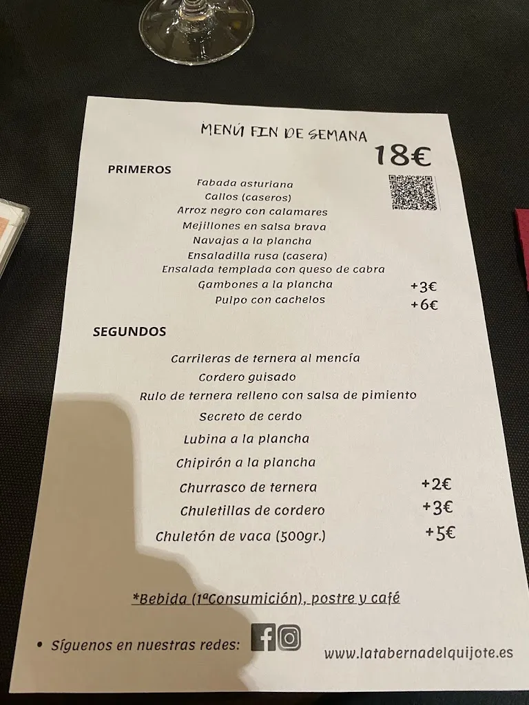 Menu_Restaurante La Taberna del Quijote_Ponferrada_image_4