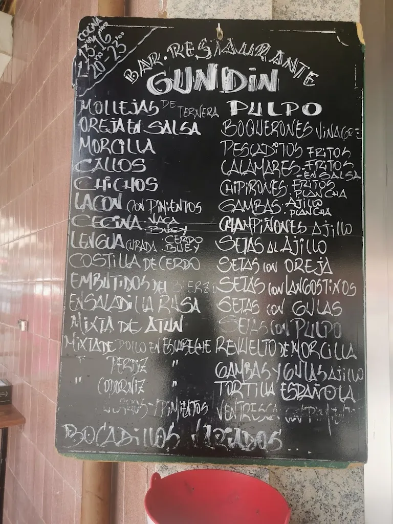Menu_Gundín Bar Restaurante_Ponferrada_image_2