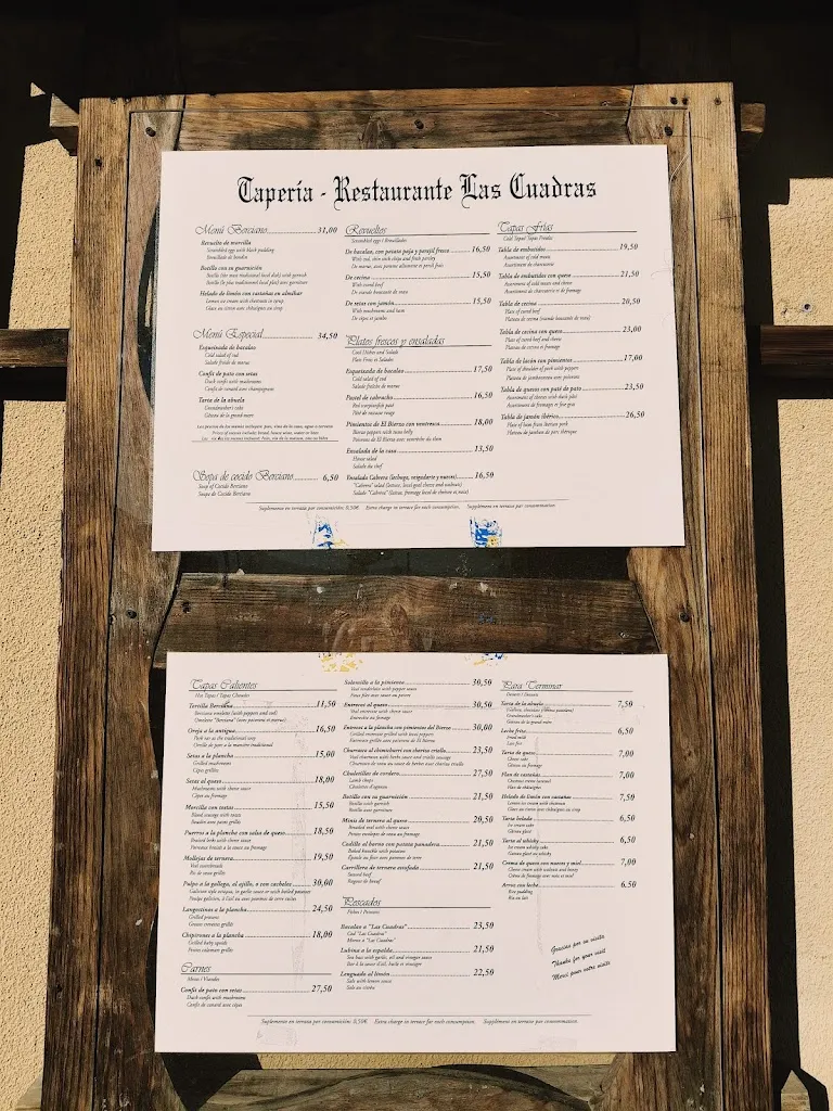 Menu_Restaurante Las Cuadras_Ponferrada_image_1