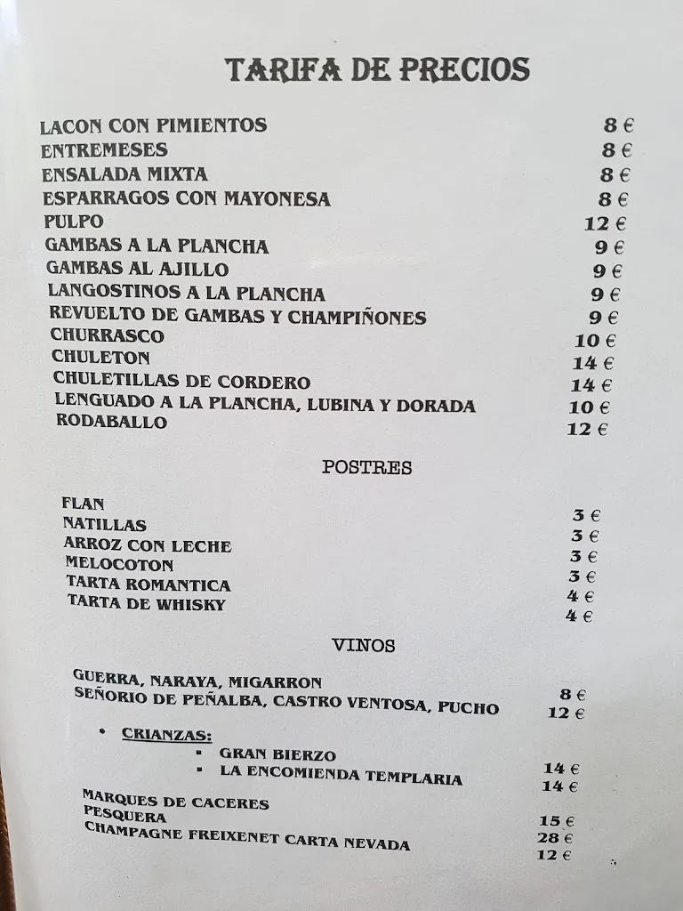Menu_Restaurante Missouri_Ponferrada_image_1