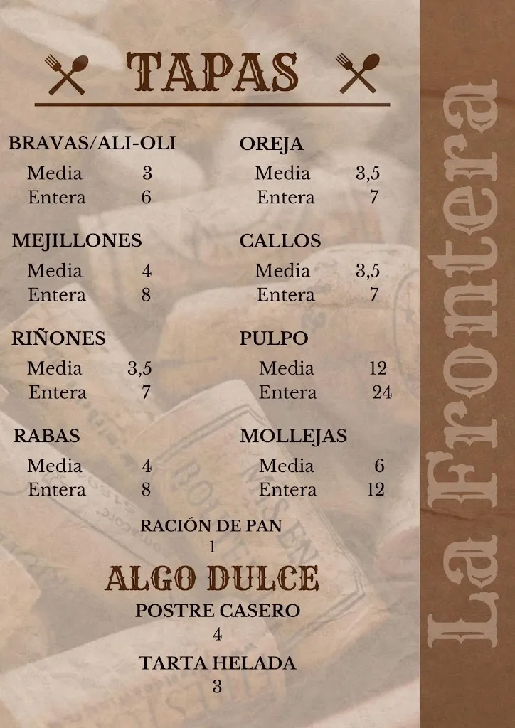 Menu_La Frontera_Ponferrada_image_2