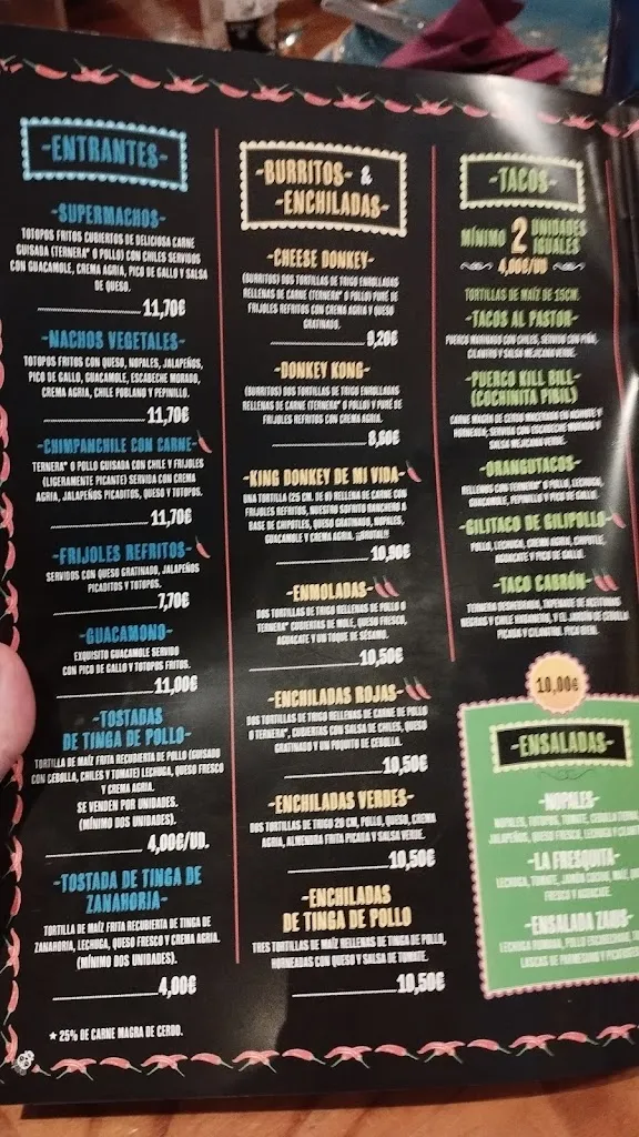 Menu_El King Kong_Ponferrada_image_2