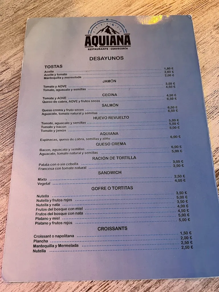 Menu_Restaurante cervecería Aquiana_Ponferrada_image_1