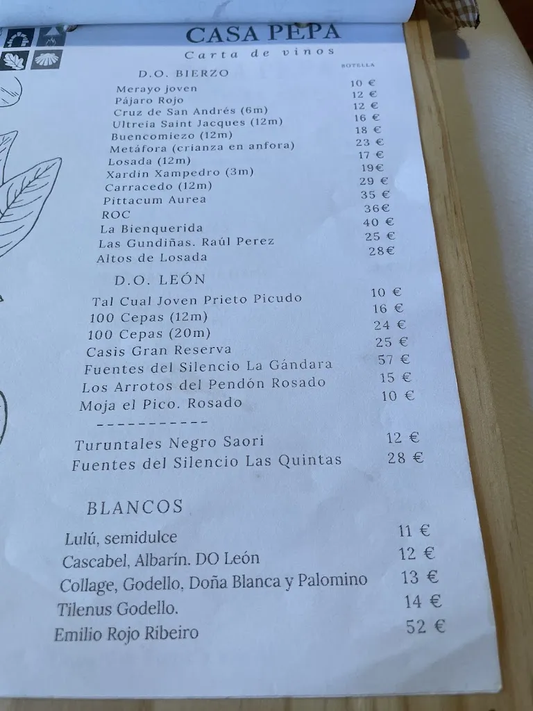 Menu_Casa Pepa Restaurante_Santa Colomba de Somoza_image_1