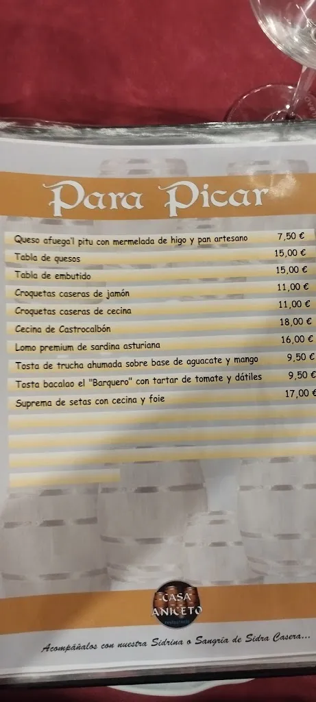Menu_Casa Aniceto_Santa Elena de Jamuz_image_1