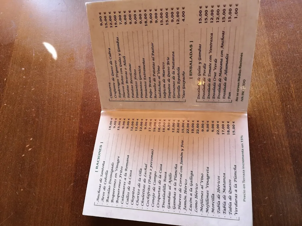 Menu_Asador Guillermo Cruz Verde_Santa María de la Isla_image_1